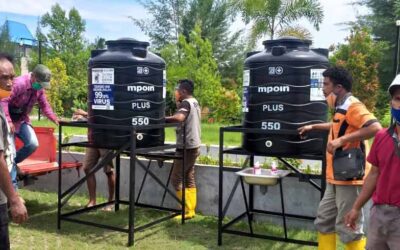East Sumba BPBD Completes Several Public Locations With Hand Washing Places
