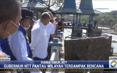 NTT Governor Monitors Impact of Seroja Storm in East Sumba from Air
