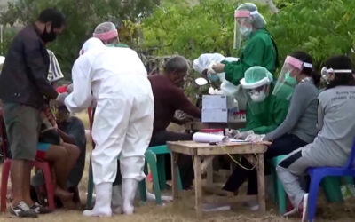 Tracing the Spread of Covid-19, Kiritana & Kanatang Residents Take Rapid Test