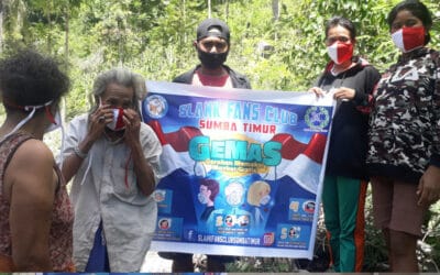Three Stages, Red and White GEMAS Masks Distributed by SFC East Sumba