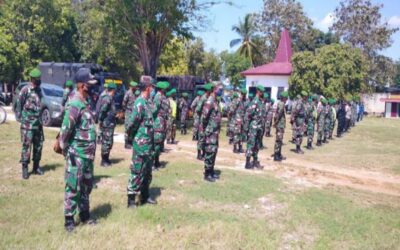 Dandim 1629 SBD Pimpin Apel Gelar Pasukan Penanganan COVID-19