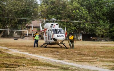Helikopter BNPB Jemput 8 Sampel Swab dari Sumba Timur