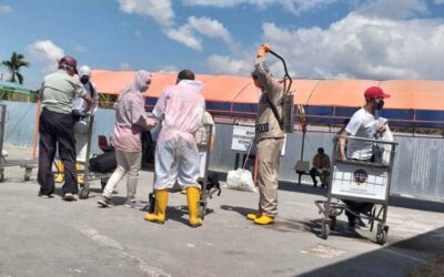 Tim Saber Covid-19 Hentikan Penyemprotan Disinfektan