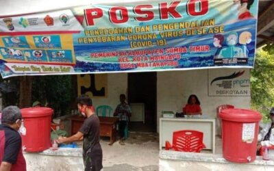 Cegah Corona – Desa Mbatakapidu Buat Posko Penjagaan di Pintu Masuk