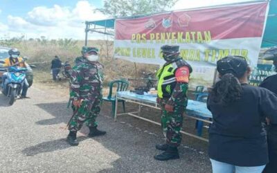 Dandim 1601 Sumba Timur Sidak Penyekatan PPKM Level IV di Lewa