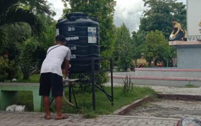 Preventing the Spread of Covid-19 BPBD East Sumba Regency Installs 30 Handwashing Places