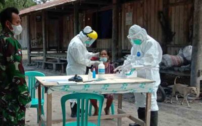 Babinsa Pahunga Lodu & Nakes Puskesmas Baing Laksanakan Giat 2T