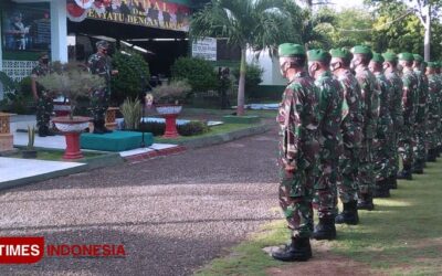 Apel Awal Tahun 2021, Dandim Sumba Timur Ajak Tetap Jaga Prokes