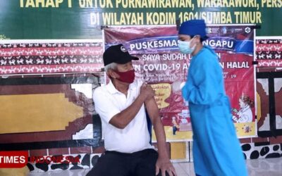 Kodim 1601/Sumba Timur Kembali Terima Vaksinasi Tahap I Gelombang Kedua