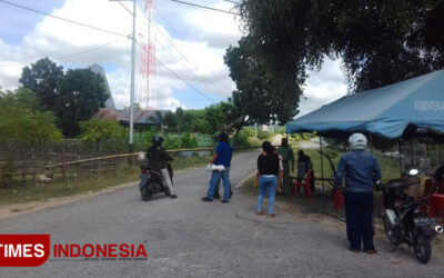 Kasus Covid-19 di Sumba Timur Meningkat, Warga Temu Tutup Akses Permukiman