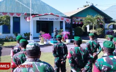 Kodim 1601 Sumba Timur Salurkan 10 Ton Beras bagi Warga Terdampak Covid-19