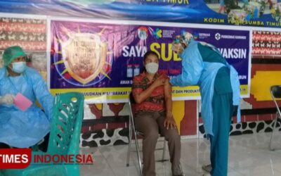 Kodim 1601/Sumba Timur Gencar Lakukan Vaksinasi Covid-19