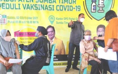 Golkar Sumba Timur Gelar Vaksinasi Massal Dosis Dua
