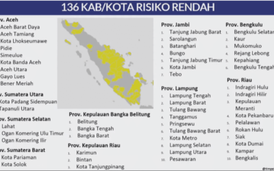 Ini Wilayah Berisiko Rendah COVID-19