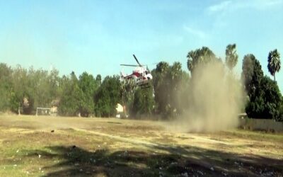 Helikopter BNPB Jemput Sampel Swab 62 Anggota TNI dari Sumba Timur