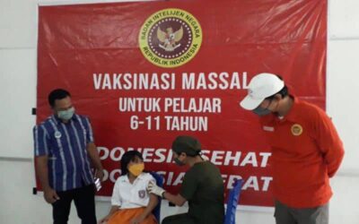 Perdana, Vaksinasi Anak di Sumba Timur oleh Binda NTT, SD Plus Agape : Terima Kasih Pak Jokowi
