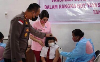 Begini Cara Polres Sumba Timur Gelar Vaksin Anak Usia 6 Sampai 11 Tahun