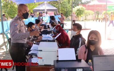 Perecepatan Vaksinasi, Polres Sumba Timur Mobilisasi Warga Melalui BTPKLW-N