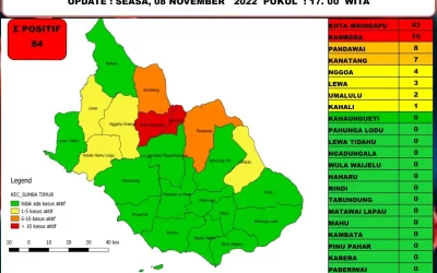 2 Covid Red Zone Districts, East Sumba Tighten Health Protocols
